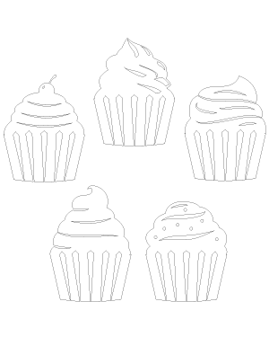 Detailed Cupcake Patterns