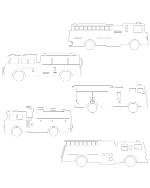 Detailed Fire Truck Patterns