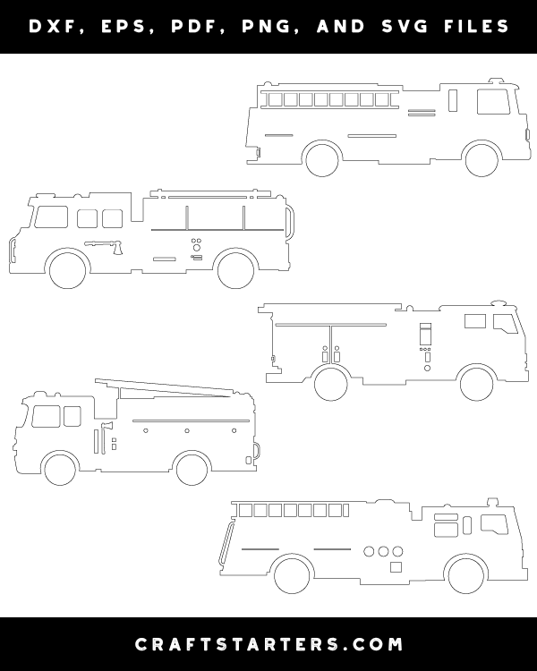 Detailed Fire Truck Patterns