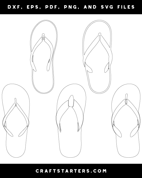 Detailed Flip Flops Patterns