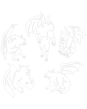 Detailed Gargoyle Patterns