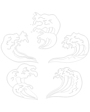 Detailed Japanese Ocean Wave Patterns