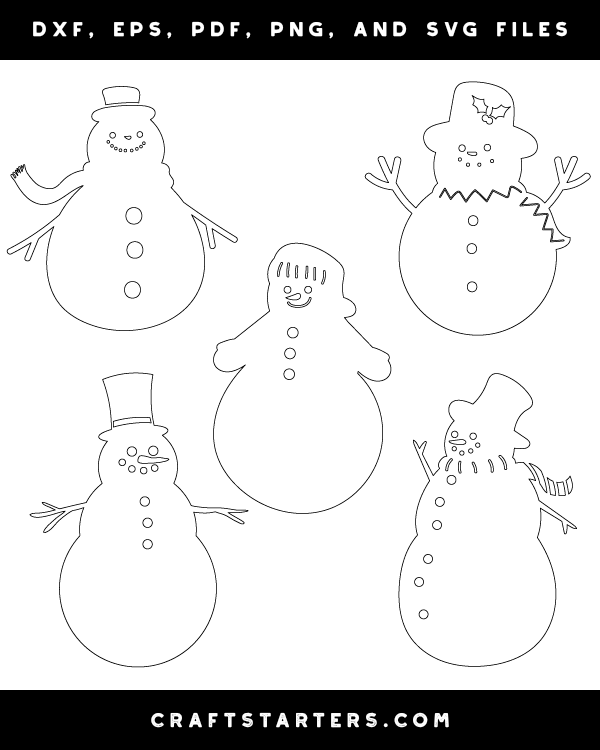 Detailed Snowman Patterns