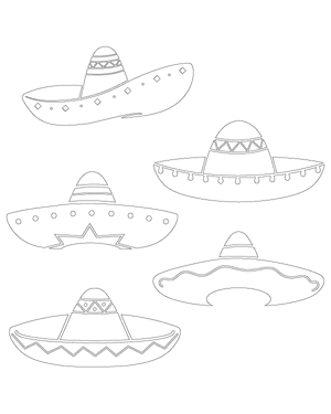 Detailed Sombrero Patterns