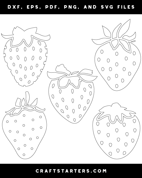 Detailed Strawberry Patterns