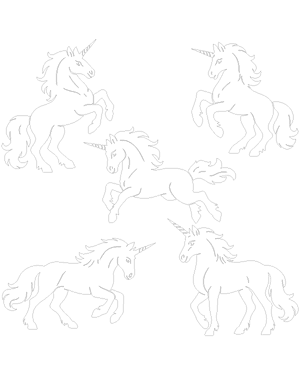 Detailed Unicorn Patterns
