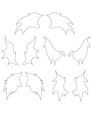 Devil Wings Patterns