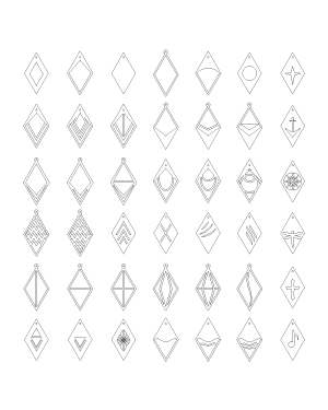 Diamond Earring Patterns