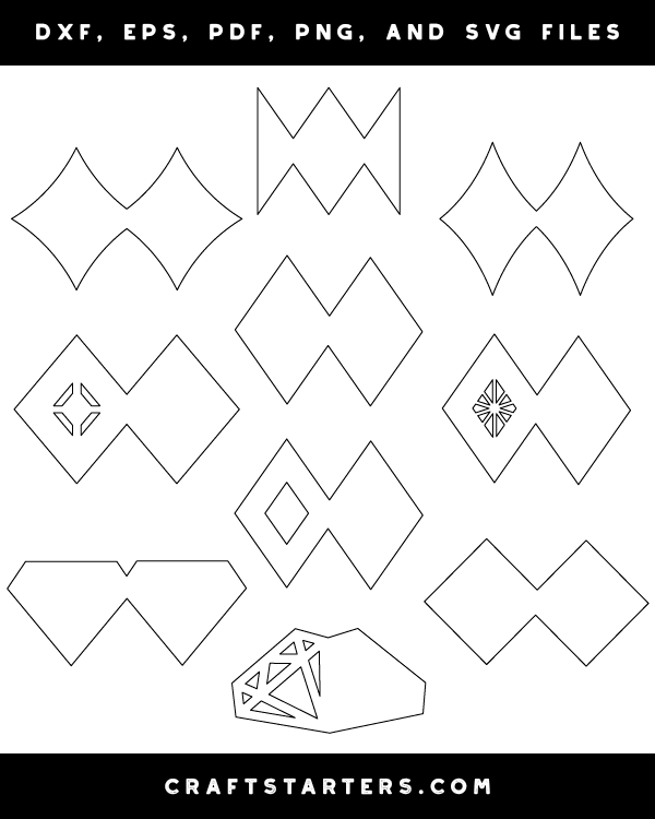 Diamond Shaped Card Patterns