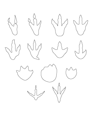 Dinosaur Footprint Patterns