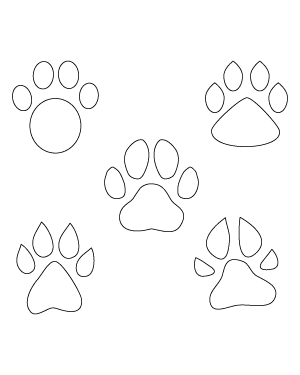 Dog Paw Print Patterns