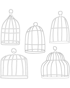 Doodle Bird Cage Patterns