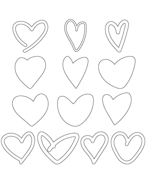 Doodle Heart Patterns