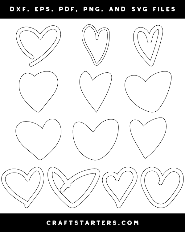 Doodle Heart Patterns