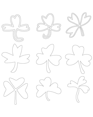 Doodle Shamrock Patterns