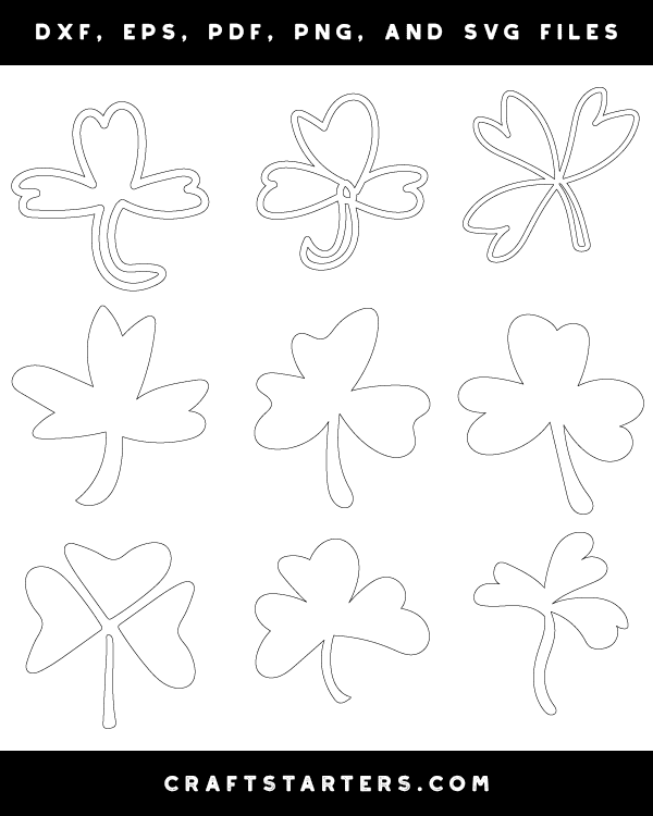 Doodle Shamrock Patterns