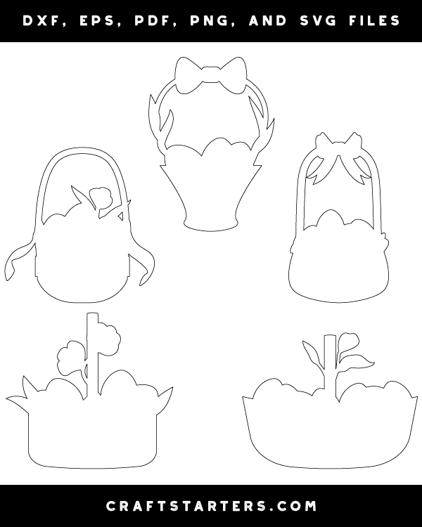 Easter Basket with Eggs Patterns
