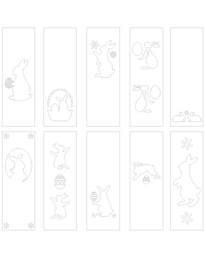 Easter Bunny Bookmark Patterns