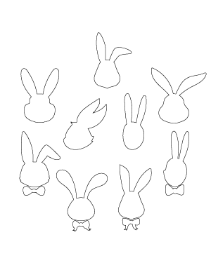 Easter Bunny Head Patterns