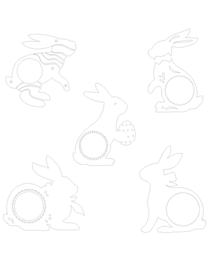 Easter Bunny Monogram Patterns