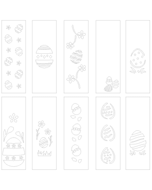 Easter Egg Bookmark Patterns