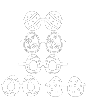 Easter Egg Glasses Patterns