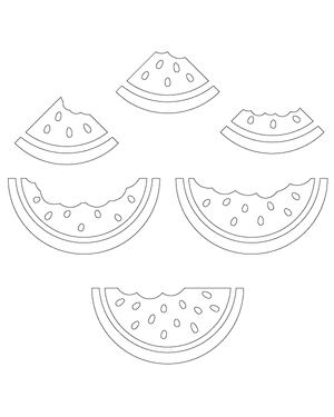 Eaten Watermelon Patterns