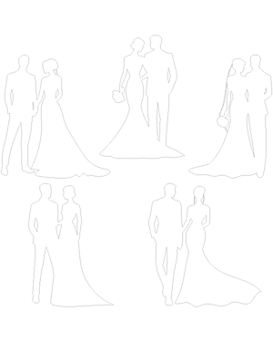 Elegant Bride and Groom Patterns