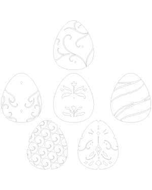 Elegant Easter Egg Patterns