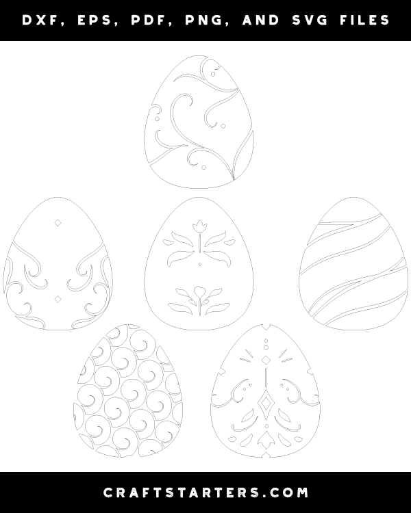 Elegant Easter Egg Patterns