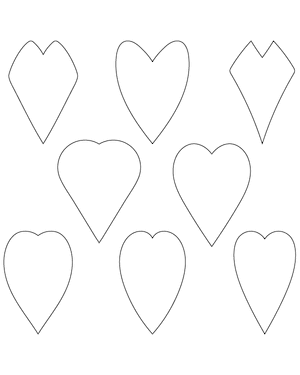 Elongated Heart Patterns