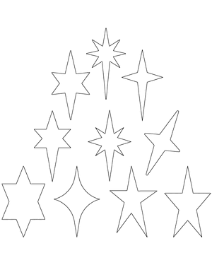 Elongated Star Patterns