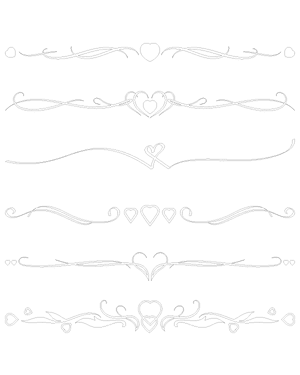 Fancy Heart Divider Patterns