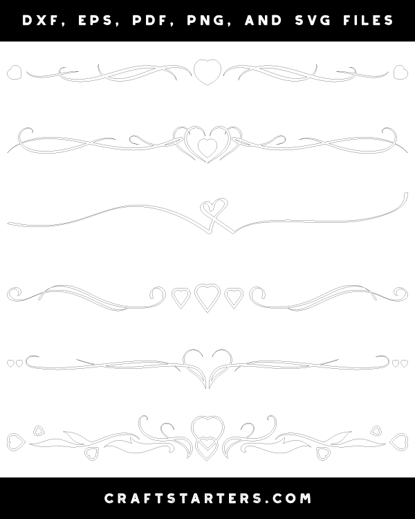 Fancy Heart Divider Patterns