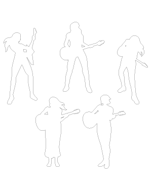 Female Guitar Player Patterns