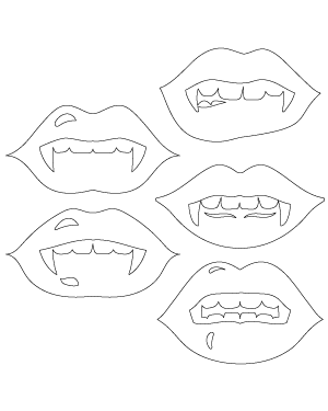 Female Vampire Mouth Patterns
