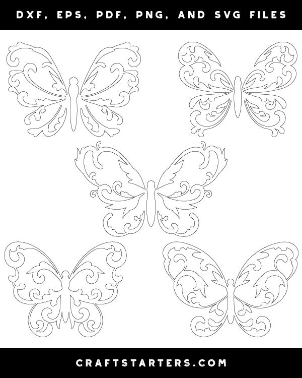 Filigree Butterfly Patterns