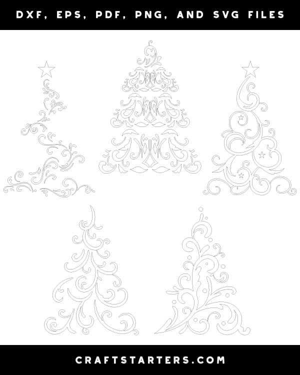 Filigree Christmas Tree Patterns