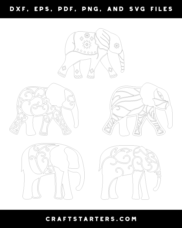 Filigree Elephant Patterns