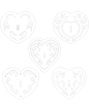 Filigree Heart Lock Patterns