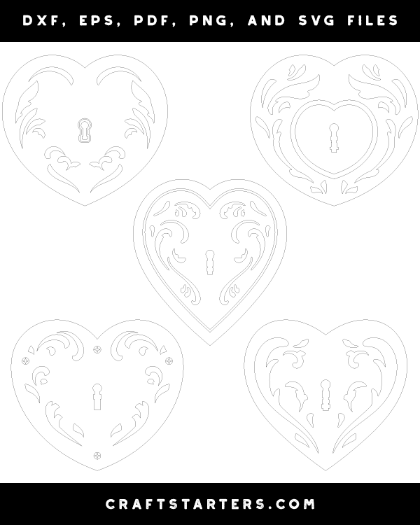 Filigree Heart Lock Patterns