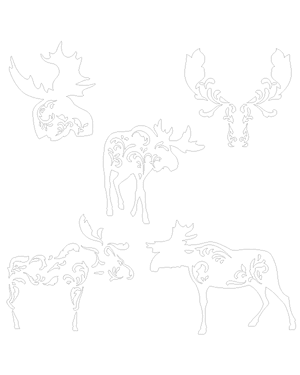 Filigree Moose Patterns