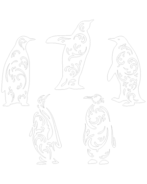 Filigree Penguin Patterns