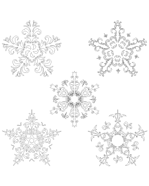 Filigree Snowflake Patterns