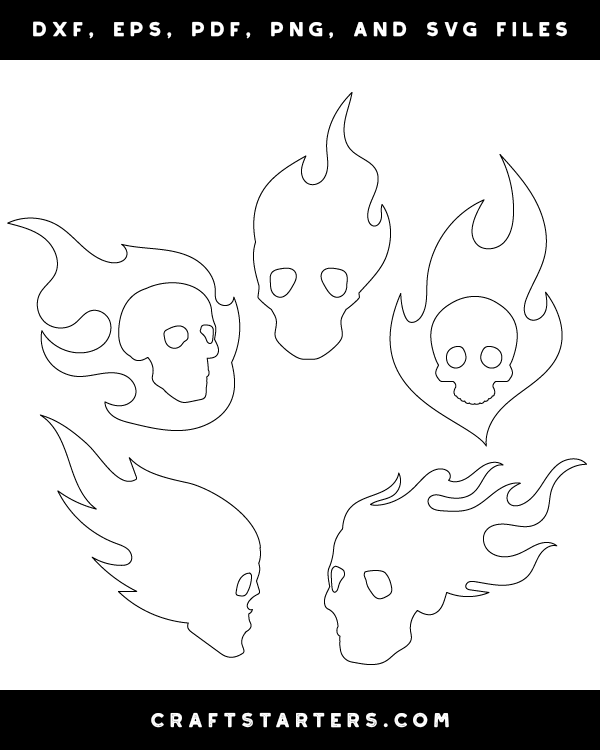 Flaming Skull Patterns