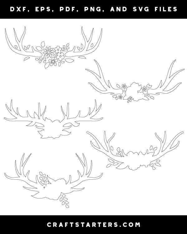 Floral Antlers Patterns