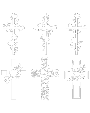 Floral Cross Patterns