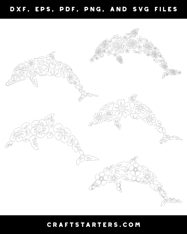 Floral Dolphin Patterns