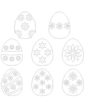 Floral Easter Egg Patterns