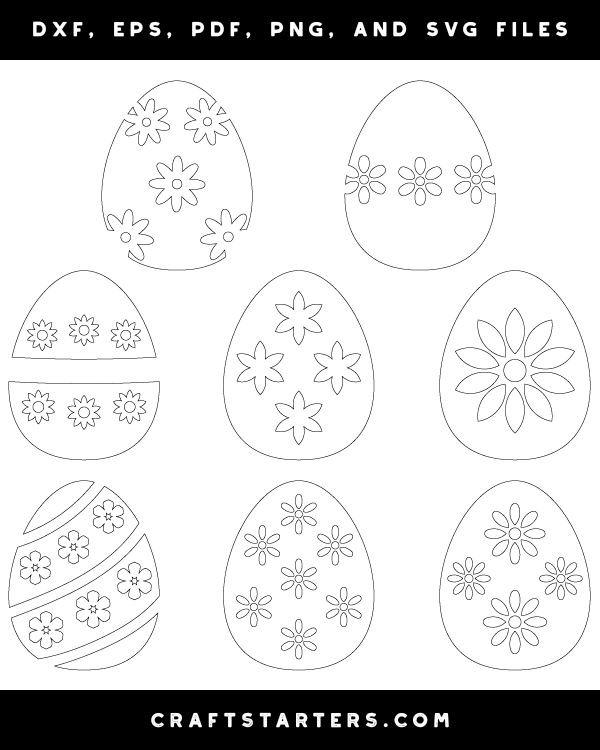 Floral Easter Egg Patterns
